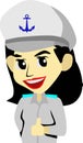 Navy Woman Occupation Vector