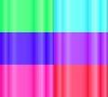 six sets of gree, purple, pink, red and blue vertical gradient abstract background Royalty Free Stock Photo