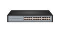 Internet switch with 24 ethernet ports Royalty Free Stock Photo