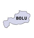 Discover Bolu Province\'s Regions with a Clear Vector Map