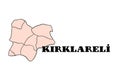 Explore K?rklareli Province\'s Regions with a Detailed Vector Map