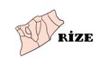 Explore Rize Province\'s Regions with a Detailed Vector Map