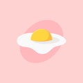 Omelet Egg Dish vector icon. Delicious looking fast food