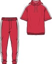 TRACK SUIT HOODIE AND JOGGERS SET FOR MEN AND BOYS SPORTS WEAR VECTOR