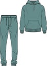 TRACK SUIT HOODIE AND JOGGERS SET FOR MEN AND BOYS SPORTS WEAR VECTOR