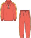 TRACK SUIT HOODIE AND JOGGERS SET FOR MEN AND BOYS SPORTS WEAR VECTOR