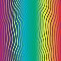 Abstract lines with a twirl effect. Rainbow colors with rainbow gradient. Royalty Free Stock Photo