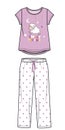 Girls and women wear Tee and Pajama Set