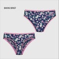 Bikini Brief Panty for Women And Girls Royalty Free Stock Photo