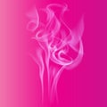 Abstract smoke on pink magenta color background