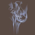 Abstract smoke on brown color background Royalty Free Stock Photo