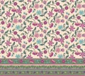 INDIAN BOHEMIAN SEAMLESS PATTERN WITH BORDER