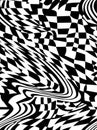 Monochrome Waves Retro Seamless Pattern