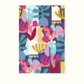 COLORFUL DOODLE TROPICAL SEAMLESS PATTERN