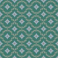 GEOMETRIC FLORAL SEAMLESS PATTERN Royalty Free Stock Photo