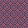 GEOMETRIC FLORAL SEAMLESS PATTERN Royalty Free Stock Photo