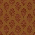 FLORAL PAISLEY WITH BLOCK PRINT DETAIL SEAMLESS PATTERN