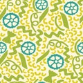 KITCHEN BODIES PASTA SPAGHETTI SEAMLESS PATTERN IN VECTOR