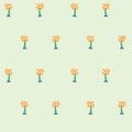 Tropical Palm Seamless Colourful Pattern
