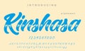 Kinshasa Alphabet: Elegant Typeface Collection Royalty Free Stock Photo