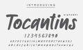 Whimsical and Fancy Tocantins Script Letters for Creative Projects Royalty Free Stock Photo