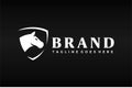 horse logo shield Royalty Free Stock Photo