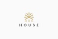 Logo Minimalist Bright House Modern Concept
