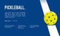 Attractive editable vector pickleball background design