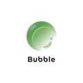 A 3D green bubble vector logo suitable for your company icon or logo or business icons. Royalty Free Stock Photo