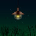 Old Lantern Vector Illustration Royalty Free Stock Photo