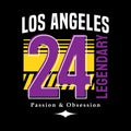 Los Angeles streetwear y2k slogan quote vintage style logo vector icon illustration background