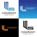 L letter logo and symbol vector template Premium Vector Royalty Free Stock Photo