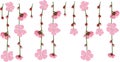 Dangling Flower Element Illustration