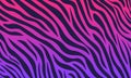 Zebra skin seamless pattern. hand drawn animal fur with Pink and purple gradient background Royalty Free Stock Photo