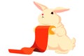 Chinnese Icon Rabbit Snow