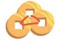 Chinnese Icon Coins Royalty Free Stock Photo