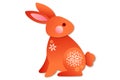Chinnese Icon Rabbit Royalty Free Stock Photo
