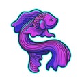 siamese fish vector illustration design