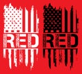 ON Fridays We Wear Red, Veteran T-shirt design