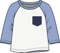 INFANT BOYS PATCH POCKET TEE SHIRT VECTOR