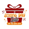 Boxing day sale shopping concept. Royalty Free Stock Photo