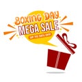 Boxing day sale shopping concept. Royalty Free Stock Photo