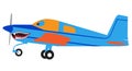 Aerobatic plane vector with colors