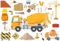 Set of construction tools element Royalty Free Stock Photo