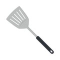 Kitchen spatula clipart vector illustration. Slotted spatula flat vector design. Kitchen spatula icon isolated on white
