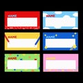 Cute and colourful back to school name tags for teachers and students.