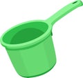 Green Water Dipper Home Utensil Vector Royalty Free Stock Photo