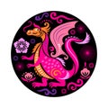 Dragon. Symbol of 2024. Year of the Dragon on the eastern calendar