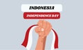 Indonesia Independence Day vector Royalty Free Stock Photo