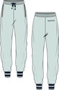 Men and Boys Joggers Trousers Front and Back